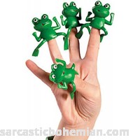 The Dreidel Company Vinyl Frog Finger Puppets Passover Toys Set of 12 Set of 12 B07NLLS12H